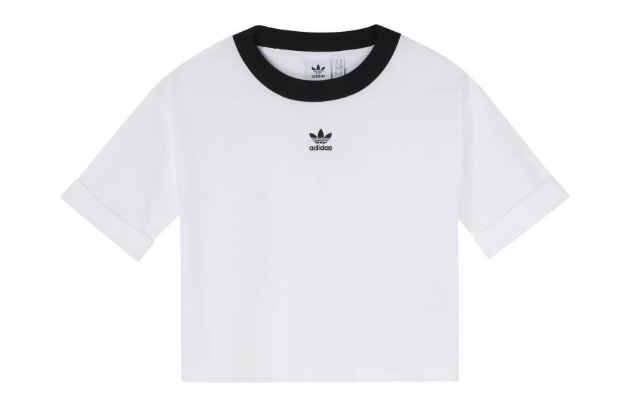 Adidas Originals Crop Tops Women's Crew Neck Moderate