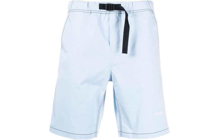 MSGM MSGM Casual Shorts Men's Light Blue Moderate