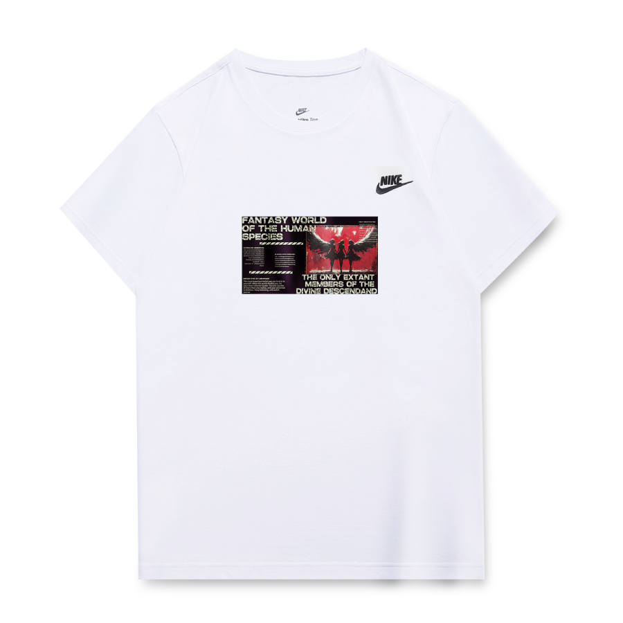 Nike Nike T Shirts Unisex White Crew Neck Moderate Straight Fit