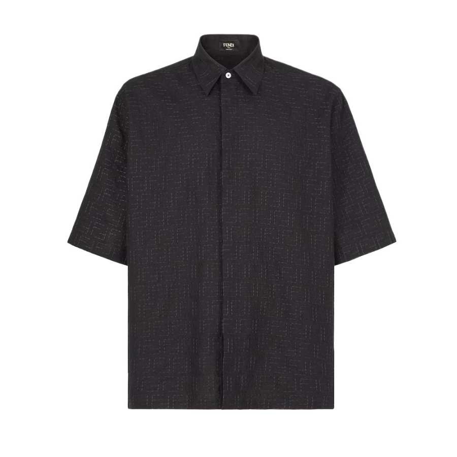 FENDI Ff Jacquard Short Sleeved Shirt