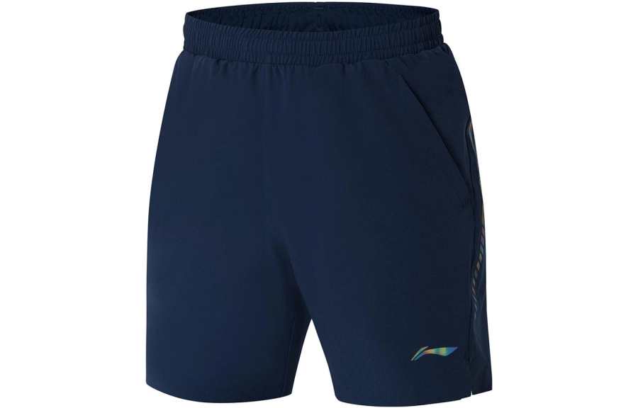 Li-Ning Li Ning Badminton Collection Casual Shorts Men's Marine Blue Moderate