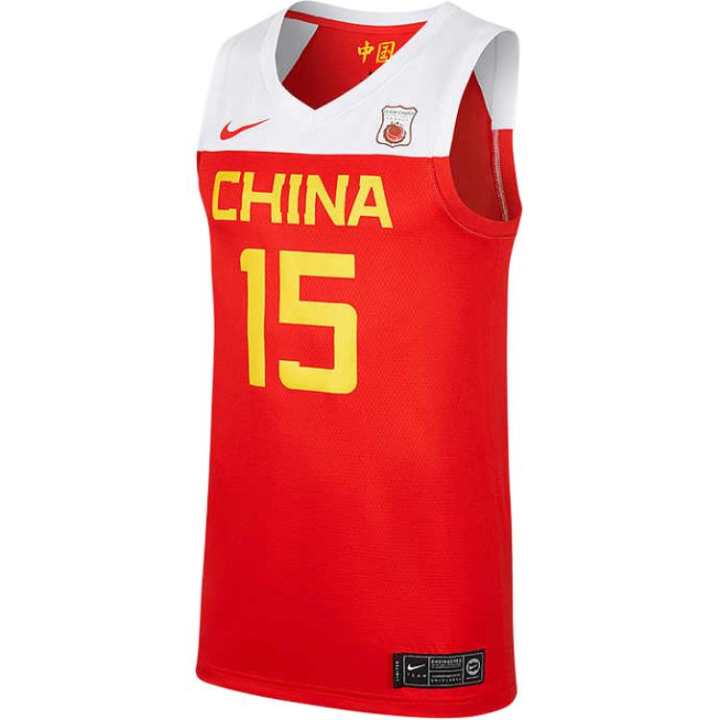 Nike Nike Basketball Jerseys Men's Red Moderate Straight Fit