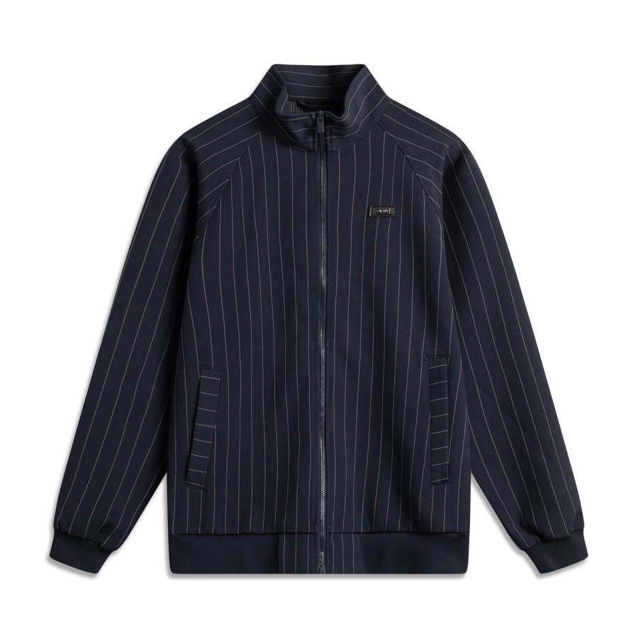 Li-Ning Li Ning Jackets & Coats Men's Dark Black Blue Stripes