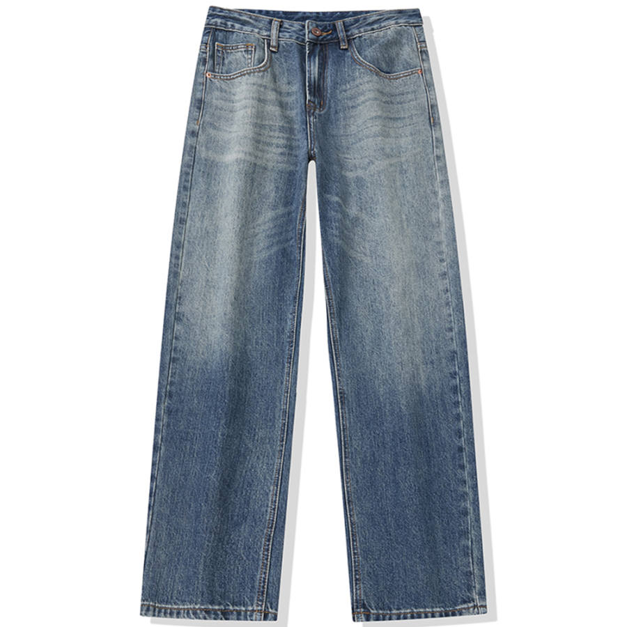 Jeep Jeans Unisex Blue Moderate Straight Fit Pants