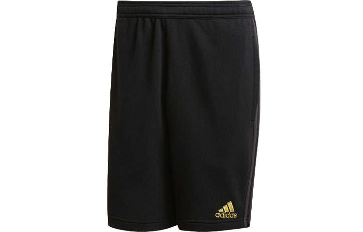 Adidas Adidas Soccer Bottoms Men's Black Moderate Straight Fit Pants