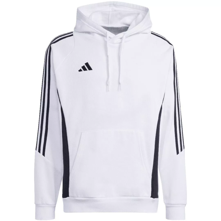 Adidas Adidas Clothing Sweatshirts Men's White Hooded Moderate