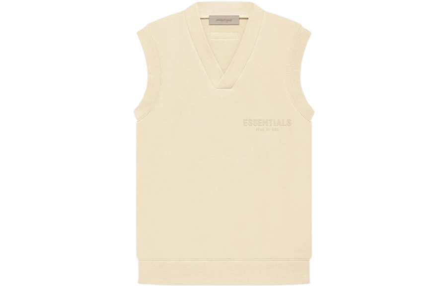 Fear Of God Essentials Women's V Neck Vest Egg Shell