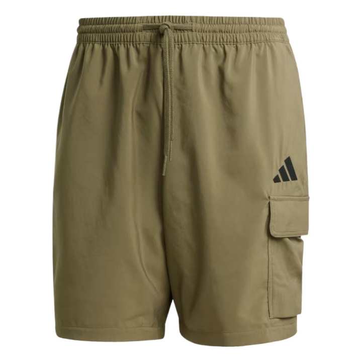 Adidas Adidas Essentials Small Logo Cargo Chelsea Shorts Olive Strata/Black