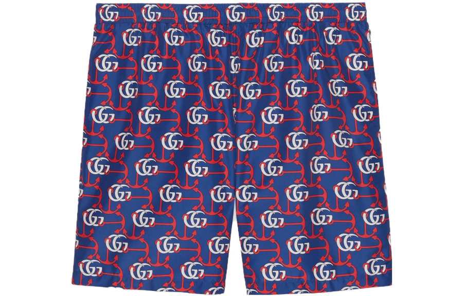 GUCCI Gg Anchor Print Swim Shorts