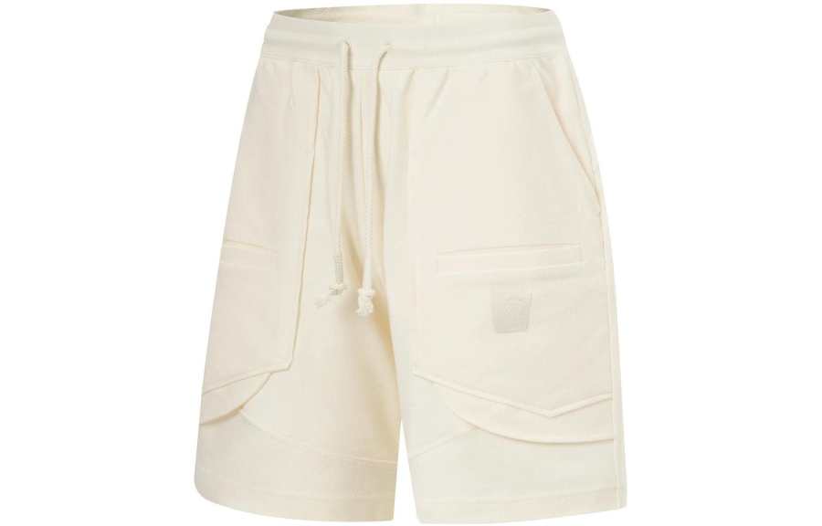 Li-Ning Li Ning Li Ning X Jackie Chan Casual Shorts Men's Papyrus White Moderate