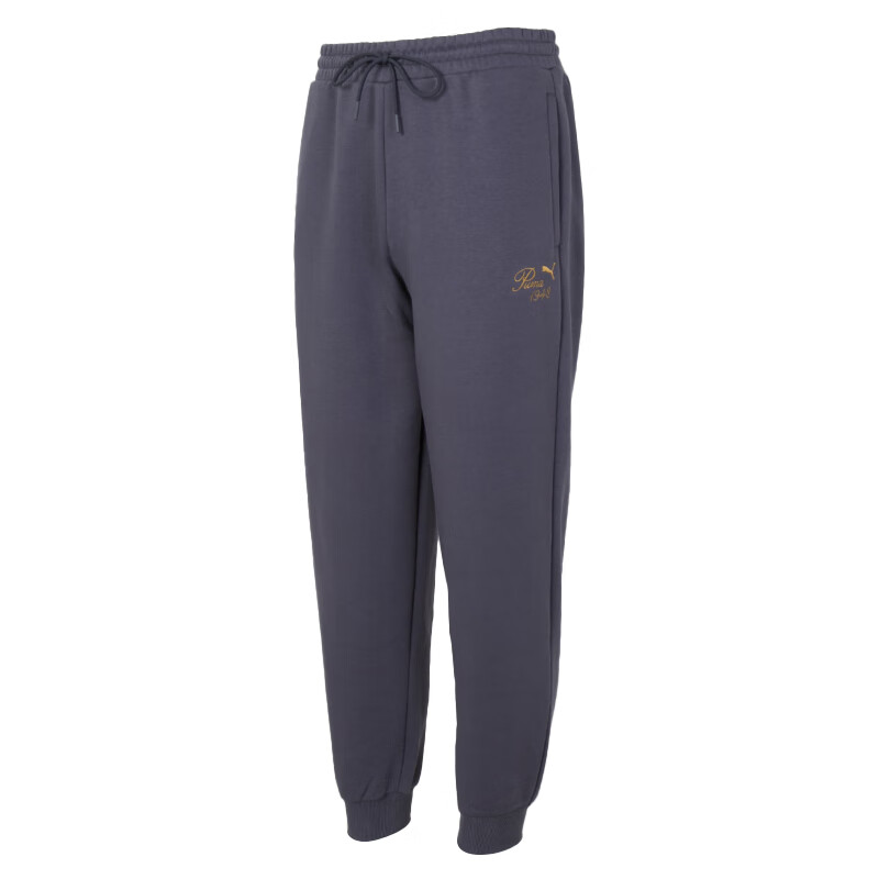 PUMA Casual Pants Unisex Gray Moderate Cuffed Pants