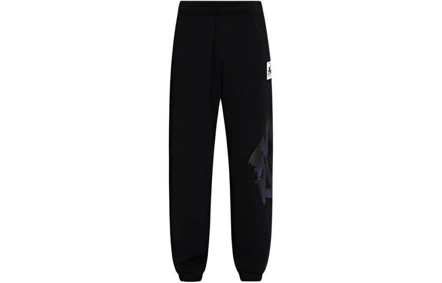 EVISU EVISU Casual Pants Men's Black Moderate Cuffed Pants