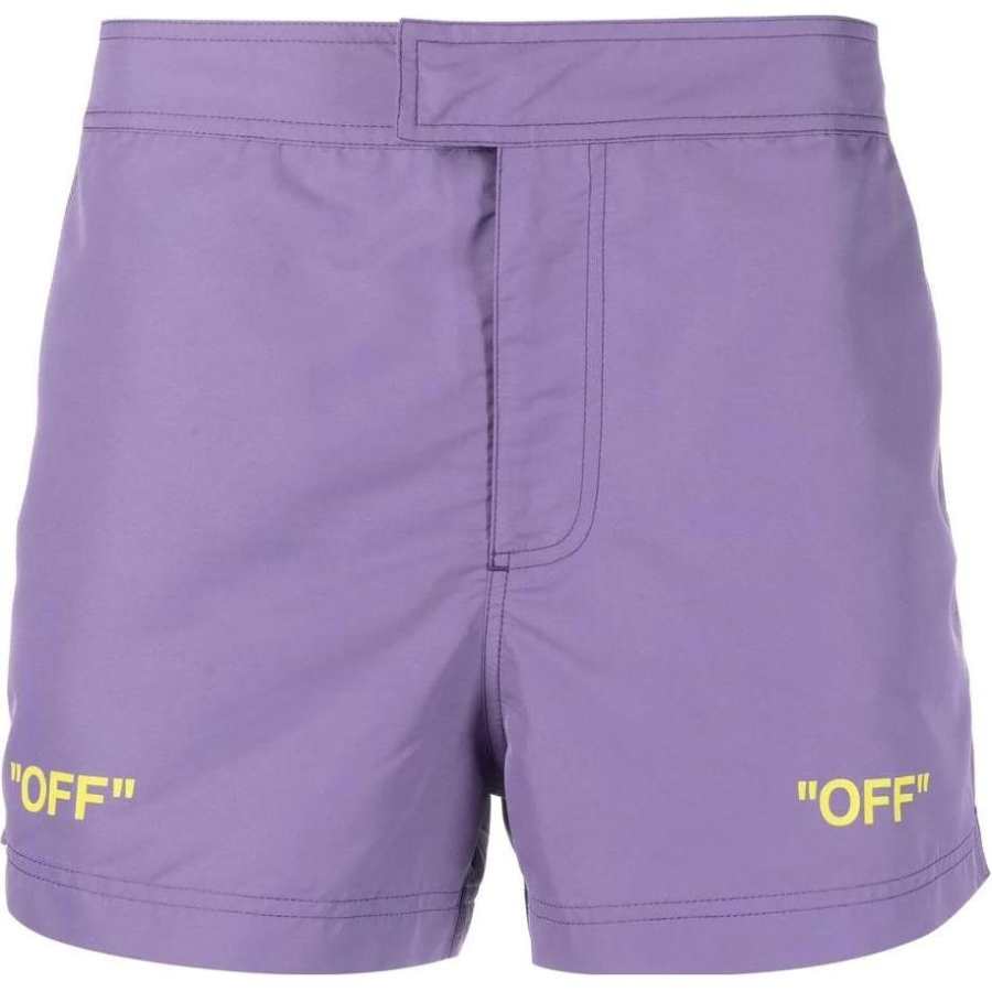 OFF-WHITE OFF-WHITE Logo Printed Swim Shorts