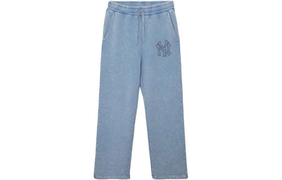 New Era Casual Pants Unisex Denim Blue Moderate Wide Leg Pants