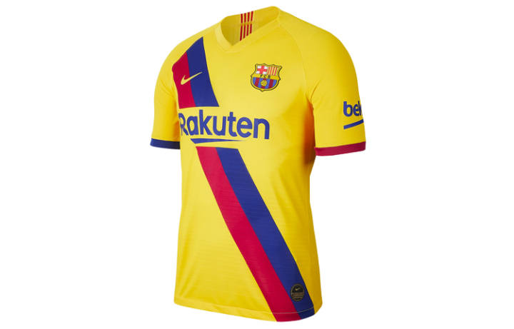 Nike Nike Barcelona Soccer Jersey Men's Yellow