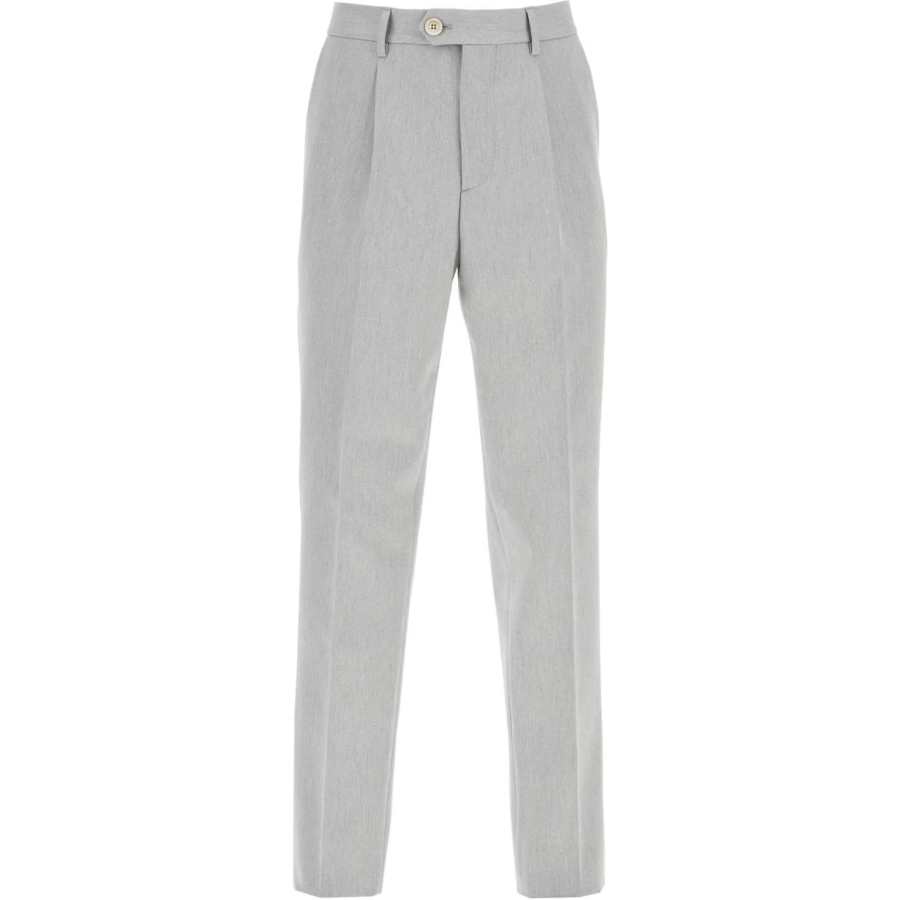 Brunello Cucinelli Pressed Crease Tapered Leg Trousers