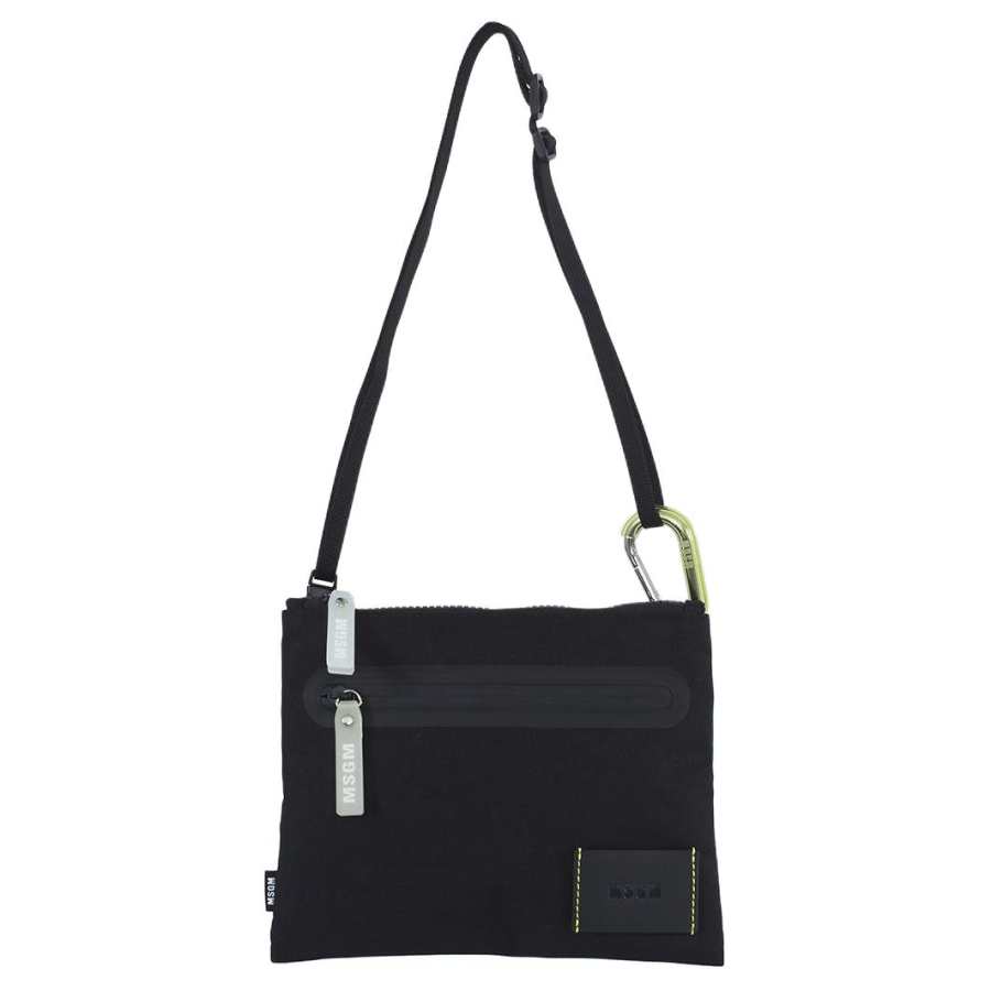 MSGM Polyester Shoulder Bag, Crossbody Bag Women's Black