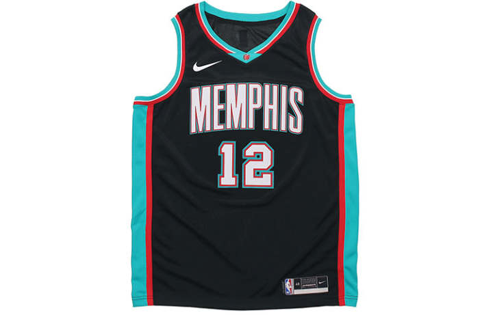 Nike Nike X NBA Memphis Grizzlies Ja Morant 2020-21 Sports Jersey Black
