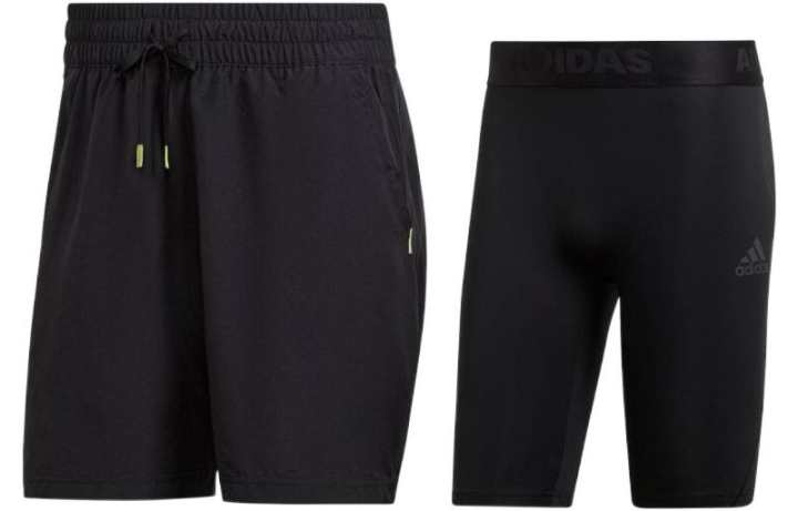 Adidas Adidas Casual Shorts Men's Black Moderate