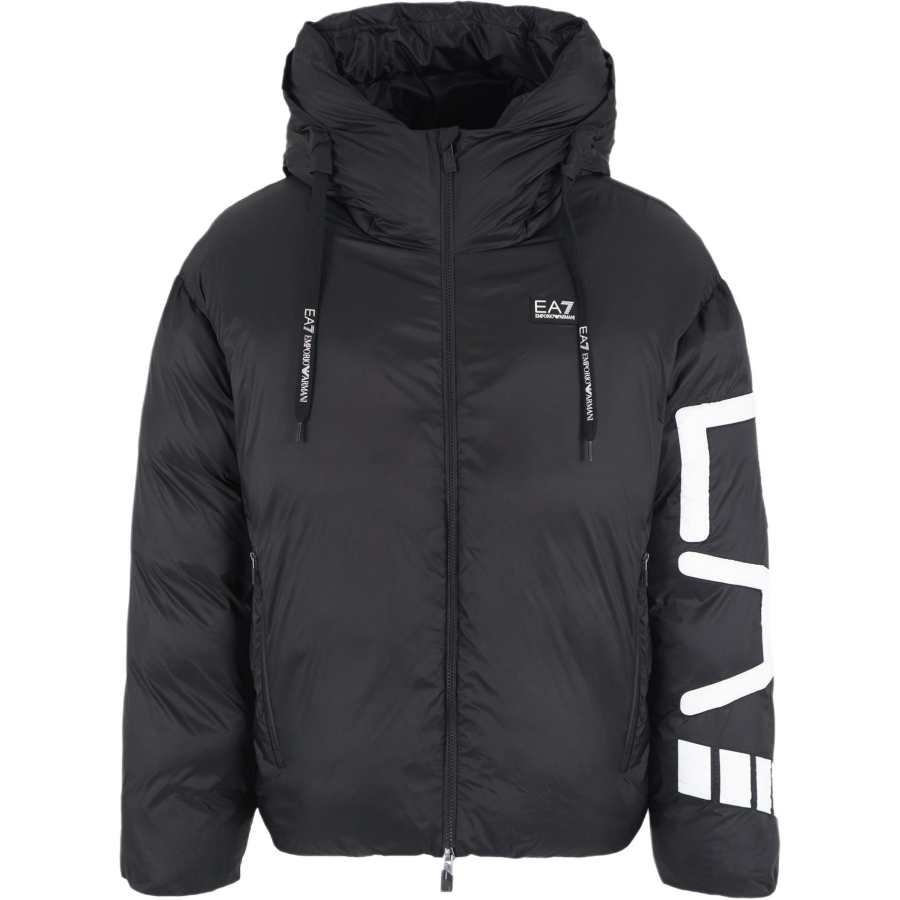 EMPORIO ARMANI EA7 Puffer Jacket Loose Fit Men's Black