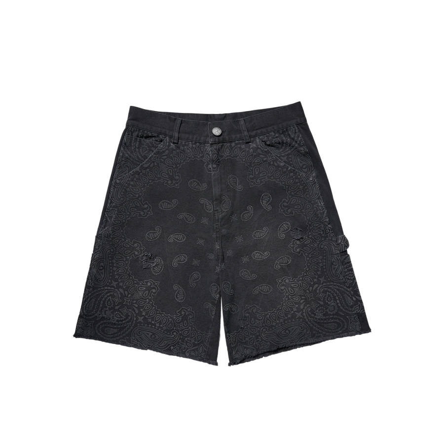 XVESSEL VESSEL Denim Shorts Unisex Black