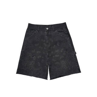 XVESSEL VESSEL Denim Shorts Unisex Black