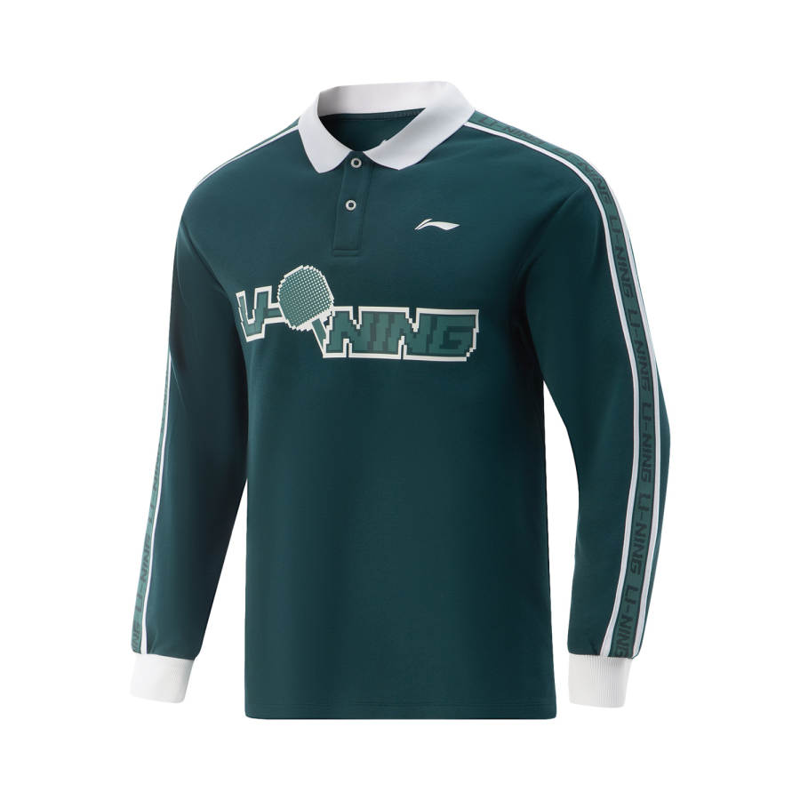 Li-Ning Li Ning Table Tennis Collection Polo Shirt Unisex Reef Green