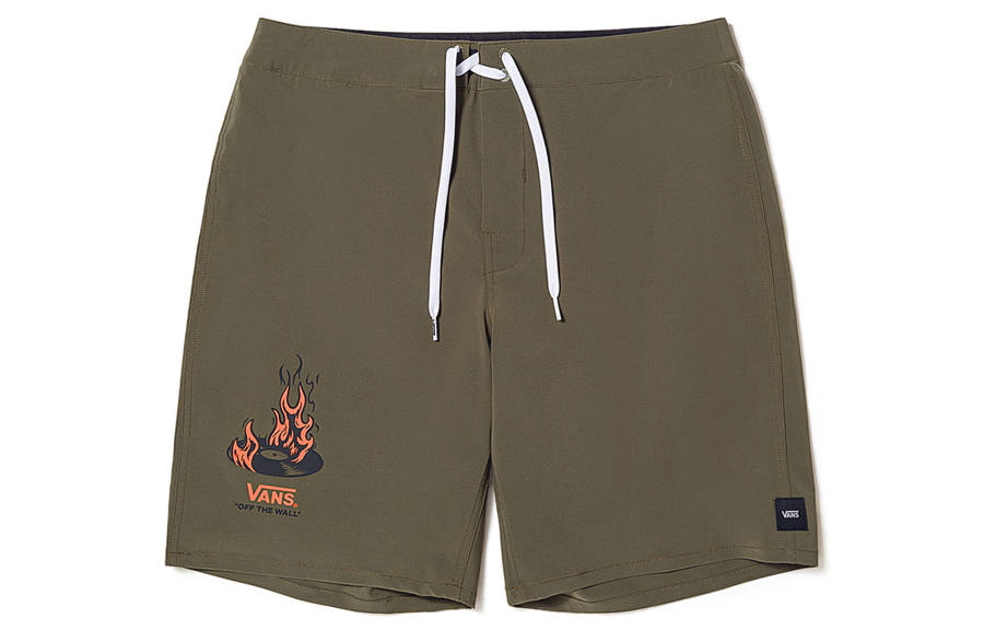 Vans OKEH FIRE RECORD Casual Shorts Unisex Army Green