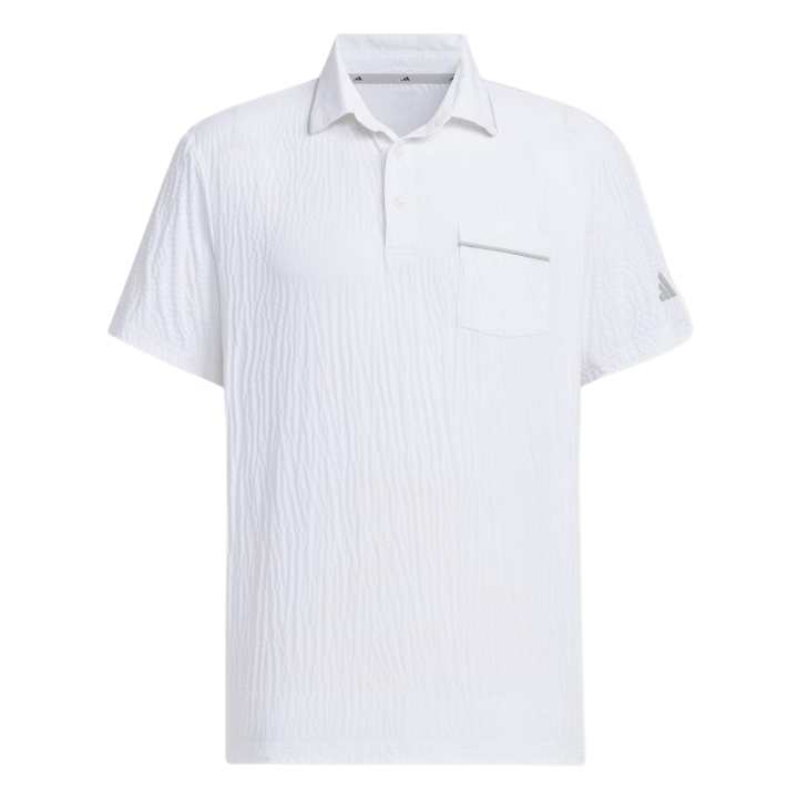Adidas Adidas SEERSUCKER Polo Shirt Men's White