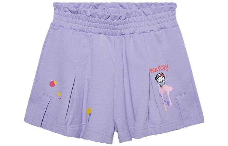 New Era Casual Shorts Unisex Purple Moderate