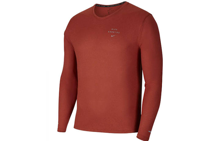 Nike Nike Running T Shirts Men's Orange Moderate