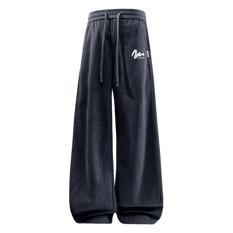 MINISO Casual Pants Unisex Thickened And Fleece Lined Straight Fit Pants