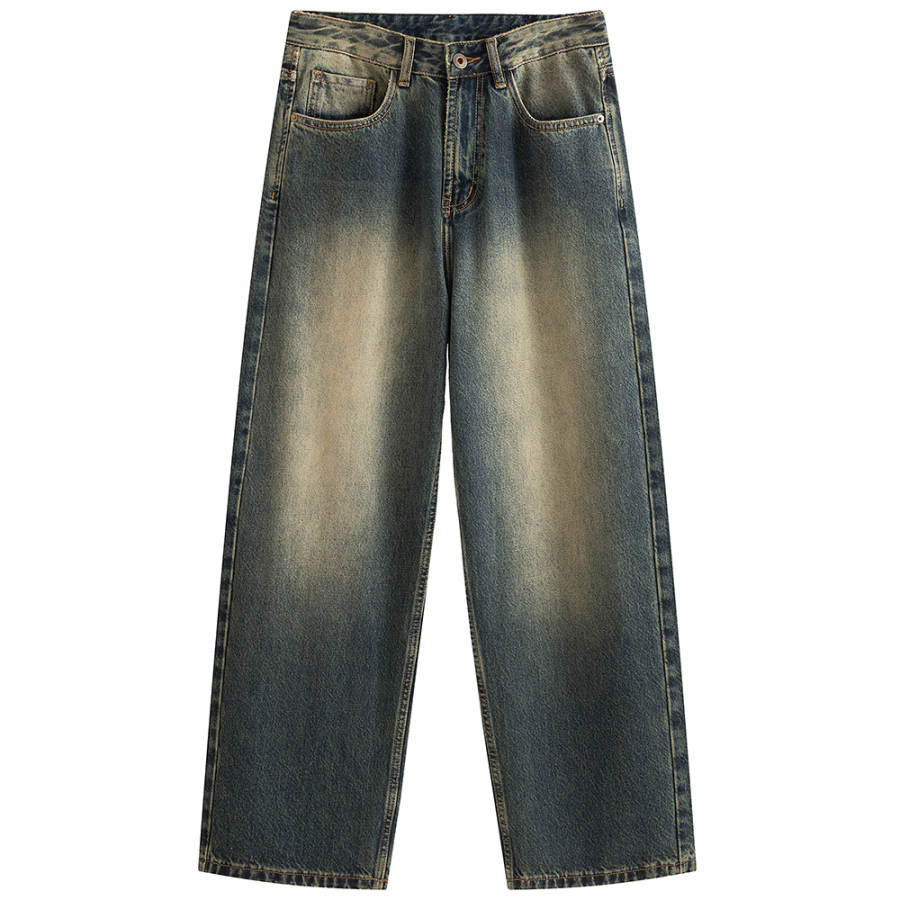 Jeep Jeans Unisex Denim Blue Moderate Straight Fit Pants