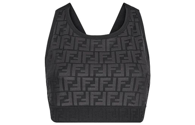 FENDI Tank Tops Women's Black Moderate