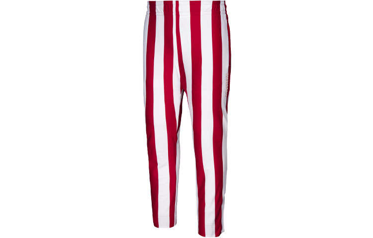 Adidas Adidas Casual Pants Men's Red White Moderate Straight Fit Pants