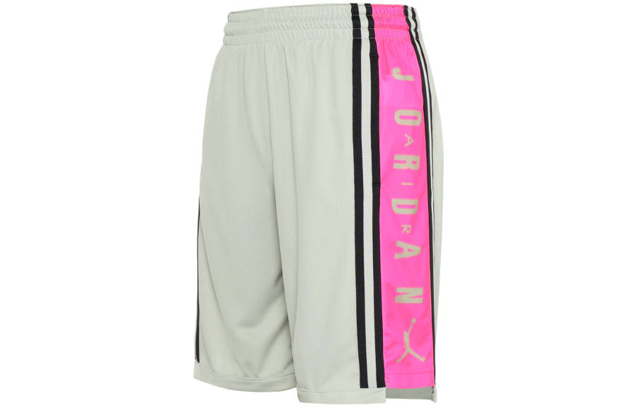 Jordan Jordan Basketball Shorts Men's Gray Pink Moderate Straight Fit Pants