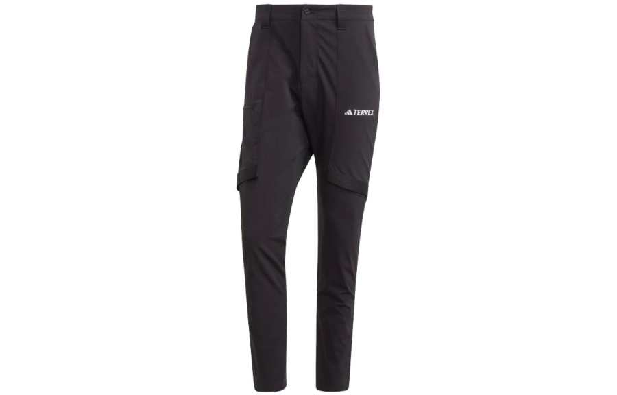 Adidas Adidas Casual Pants Men's Black Moderate Straight Fit Pants