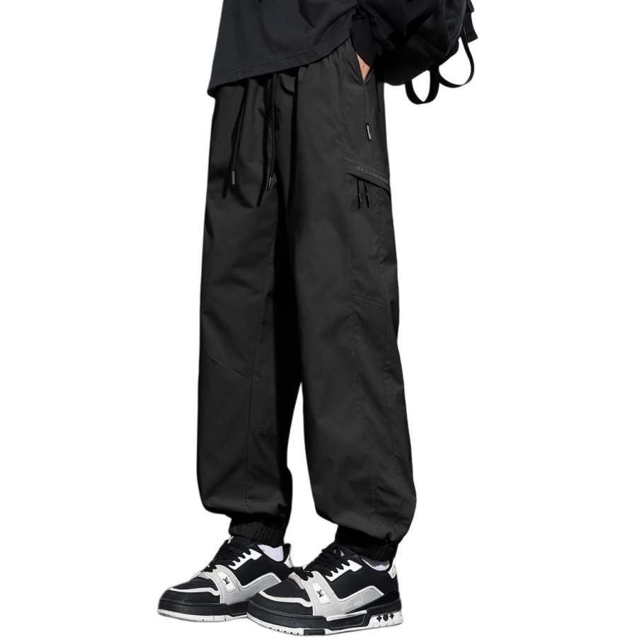 Tonlion Casual Pants Men's Thin Cuffed Pants