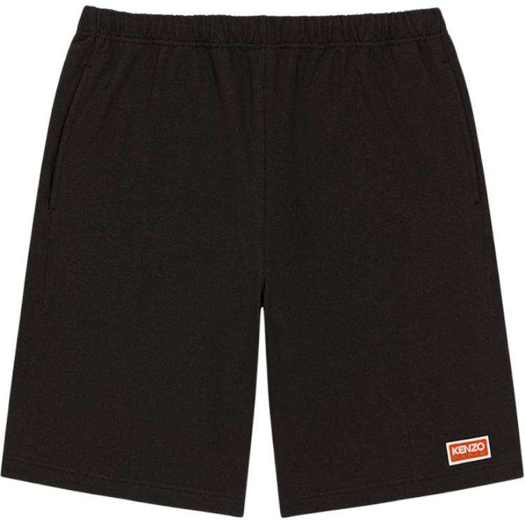KENZO 【Previous Season】logo-patch cotton shorts