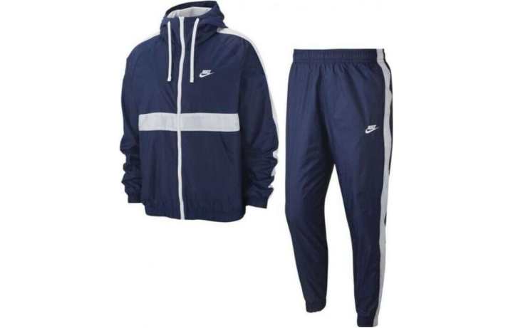 Nike Nike Casual Sportswear Men's Blue Hooded Moderate