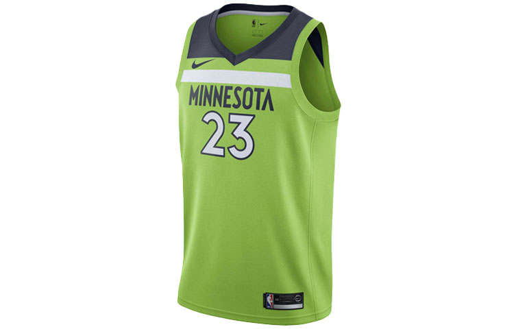 Nike Nike X NBA Basketball Jerseys Men's Green Moderate Straight Fit