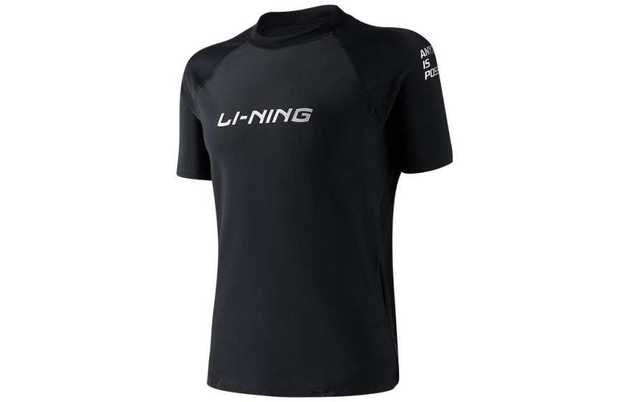 Li-Ning Li Ning Men's Swimwear Men's Black Casual Surf Swimsuit