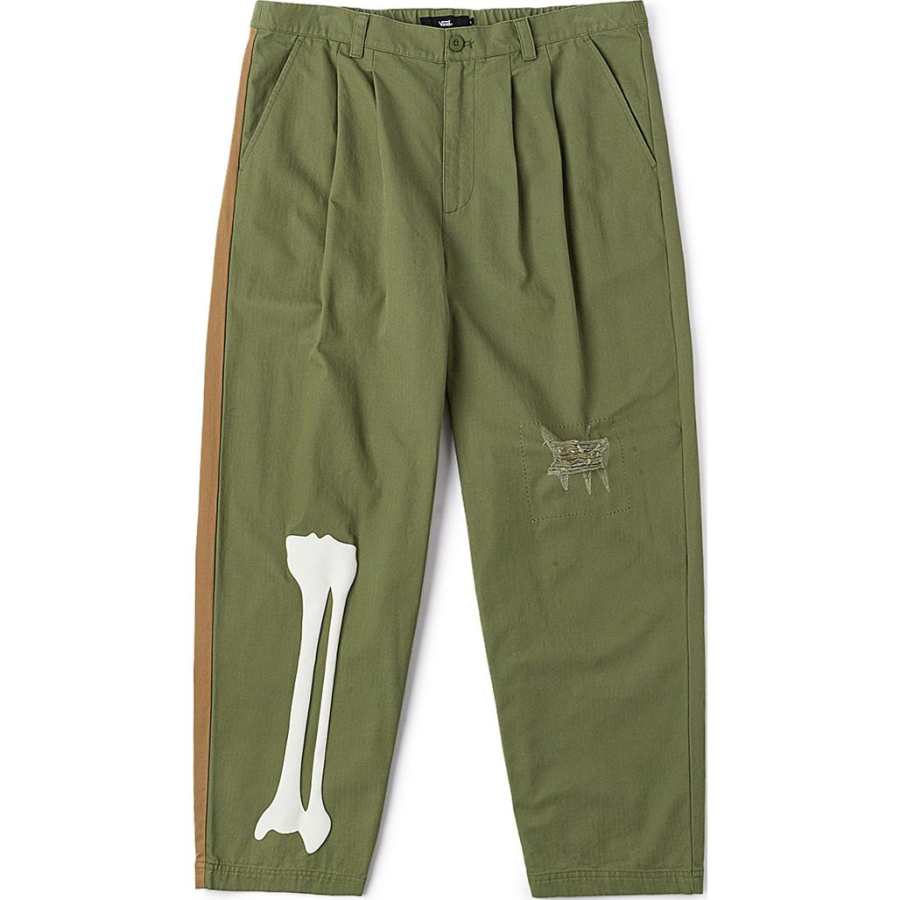 Vans x YAZHOUYISHUJIA Casual Pants Men's Olive Green