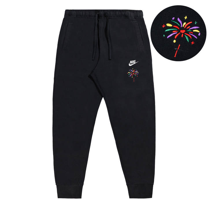 Nike Nike Casual Pants Unisex Black Moderate Cuffed Pants