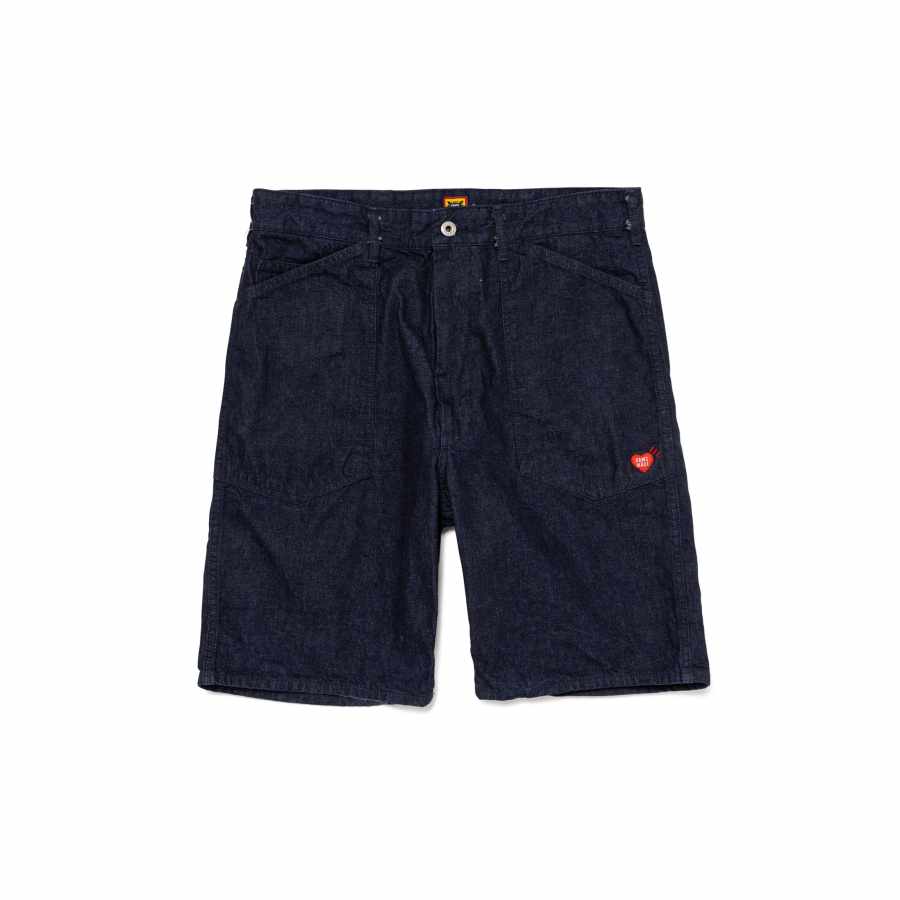 HUMAN MADE x KAWS HUMAN MADE X KAWS Denim Shorts Unisex Navy Blue