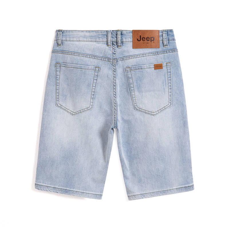 Jeep Jeep Denim Shorts Men's Light Blue