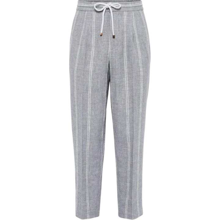 Brunello Cucinelli Brunello Cucinelli SS24 Casual Pants Men's Gray