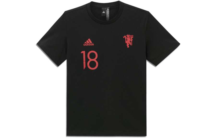 Adidas Adidas Manchester United Soccer Jerseys Men's Black Moderate Straight Fit