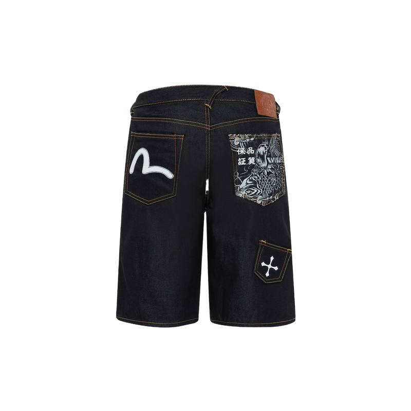 EVISU EVISU Denim Shorts Men's Denim Blue Moderate