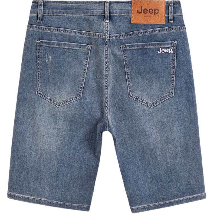 Jeep Denim Shorts Summer Men's Blue Gray